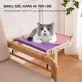 thumbnail image 2 of Cama colgante lona de algodón hamaca ventana percha mascota gato cama estante para gatos de interior, 2 of 4