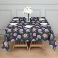 thumbnail image 3 of Pioneer Flower Floral Print Pattern Square Tablecloth, Waterproof Wipeable Spillproof Washable Table Cover for Home Kitchen Party Decor, 52"x52", 3 of 6