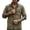 Army Green, variant on Mens Khaki Distressed Acid Wash Button Down Shirt Relaxed Fit Long Sleeve Stretch Breathable Wrinkle Resistant Lightweight Casual,Size M