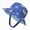 Blue, variant on Kids Bucket Hat Sun Hat for Boys Girls - Sun Protection UPF 50 Wide Brim Cotton Unisex Outdoor Summer Beach Swim 6-12 Months 12-24 Months 2t 3t 4t 5t 6t 7t 8t 9t Children(Blue,S)