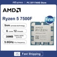 thumbnail image 2 of Procesador AMD Ryzen 5 7500F R5 7500F 3,7 GHz, 6 núcleos, 12 subprocesos, 5 nm, L3 = 32 M, 100-000000597, Socket AM5, NUEVO, pero sin disipador, 2 of 4