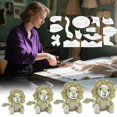 thumbnail image 1 of DIY Floral Plush Sewing Pattern Kit Template With Pre Cut Shapes Easy To Follow Instructions For Handmade Stuffed Toy Ideal For Craft Enthusiasts & Beginner, 1 of 4