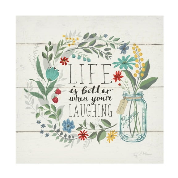 Janelle Penner 'Blooming Thoughts I' Canvas Art