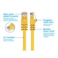 thumbnail image 3 of Monoprice Cat6 Ethernet Patch Cable - 3 Feet - Yellow | Network Internet Cord - RJ45, Stranded, 550Mhz, UTP, Pure Bare Copper Wire, 24AWG, 3 of 6