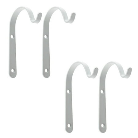 

Ssxinyu 4 Pcs Hanging Basket Brackets Metal Strong Outdoor Wall Garden Hook Decoration