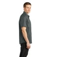 thumbnail image 3 of Port Authority Stain Resistant Short Sleeve Twill Shirt-M (Steel Grey), 3 of 6