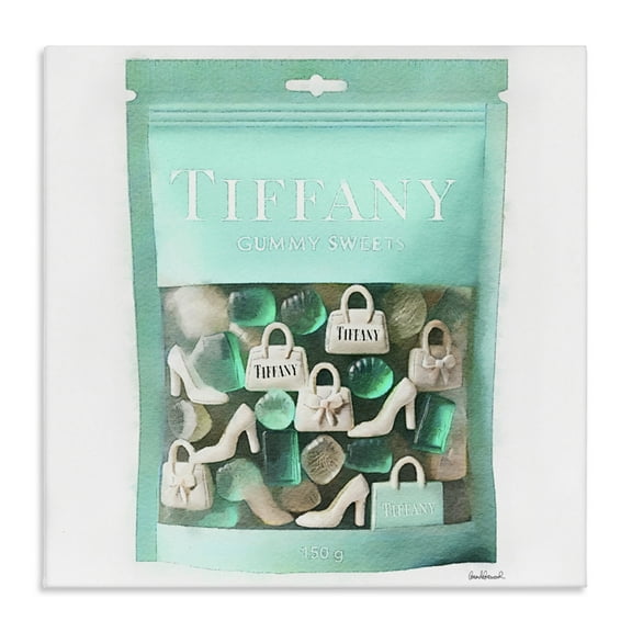 Stupell Industries Chic Fashion Sweets Fashion Painting Wrapped Canvas Art Print Wall Art, 17 x 17