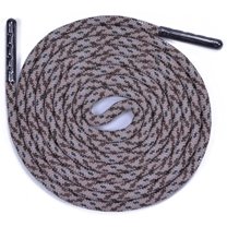Round Paracord Shoe Laces (1 Pair) - Handmade In the USA - Sand Camo - 46 Inch