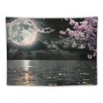 thumbnail image 5 of Shiartex  Moon Ocean Tapestry, Cool Asian Anime Tapestry Wall Hanging, Japanese Art Cherry Blossom Decorations Nature Tapestry for Bedroom Living Room College Dorm Decor Painting, 5 of 6