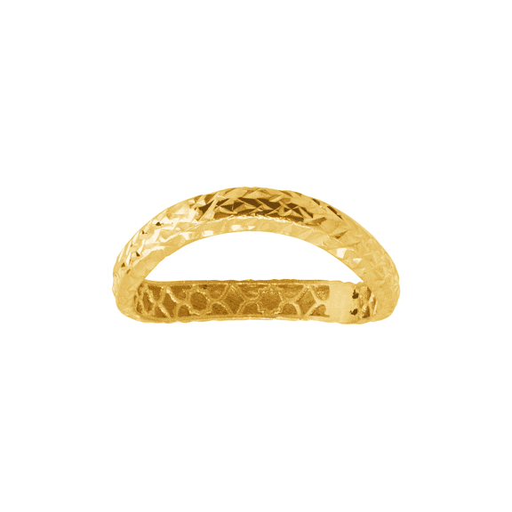 Women's Welry Wavy Band Ring in 14kt Yellow Gold, Size 7