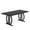 Black, variant on Tribesigns Dining Table Seats 4-6, 63 in. Kitchen Table Dinner Table with Heavy Duty Metal Frame, Large Executive Desk Computer Desk for Home Office