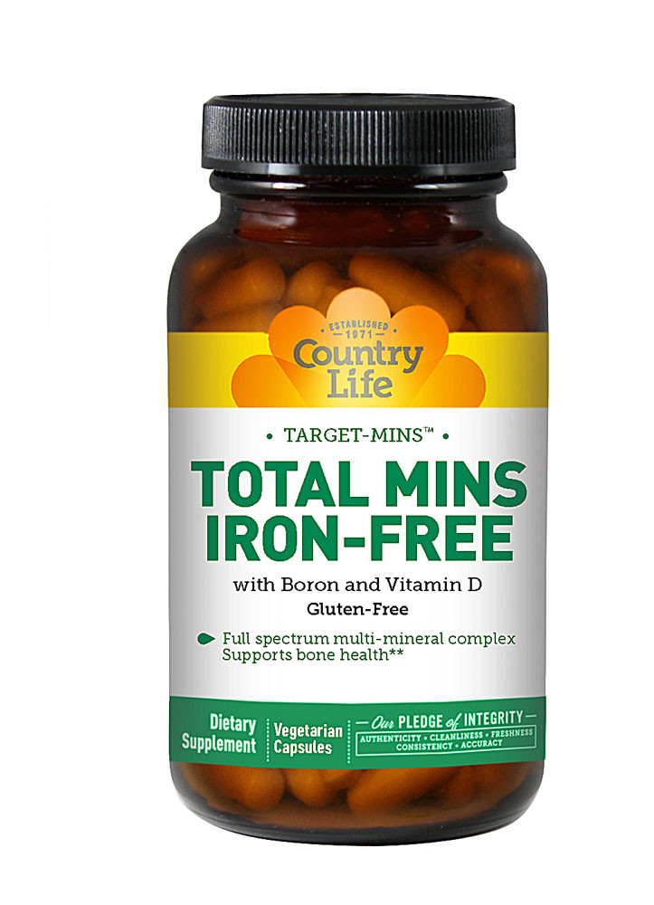 Country Life Total Mins IronFree 150 Vegetarian Capsules