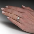 thumbnail image 2 of Bague de Fiançailles en Moissanite Ronde, Bague de Mariage avec Gemme 2,85 Ct, Bague en Moissanite Incolore, Bague pour Femme, Bague de Demande en Mariage, 2 of 5