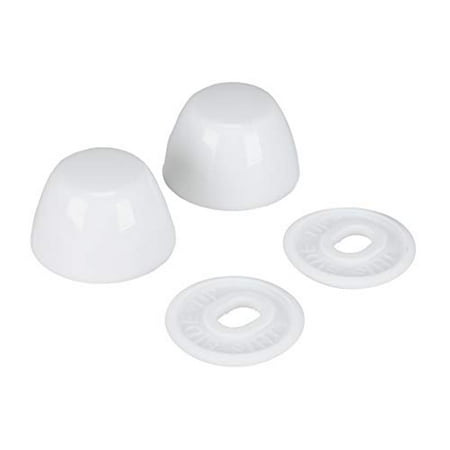 

Danco 80821 Snap on Round Toilet Bolt Caps in White Pack of 2