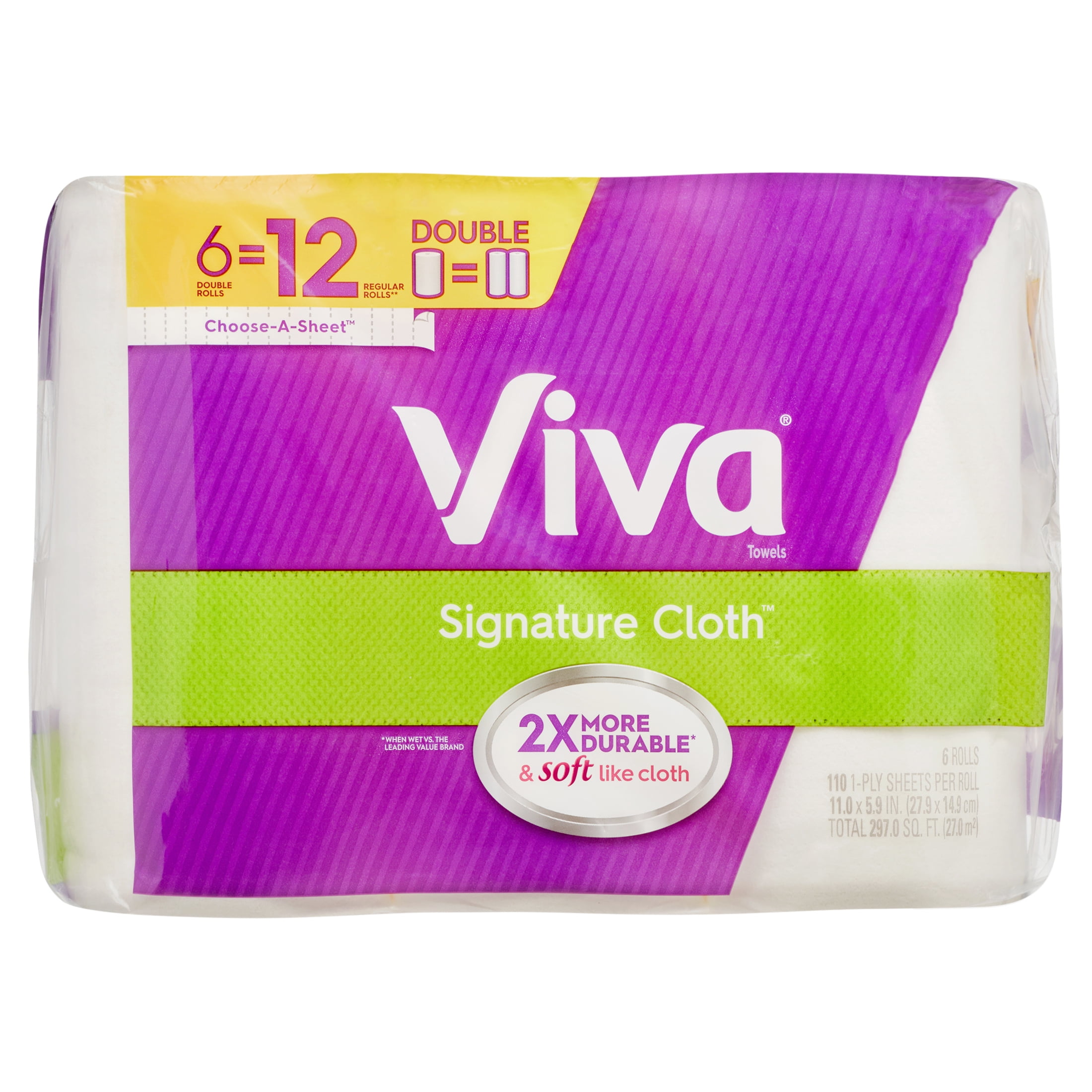 Viva Signature Cloth Paper Towel Shop Cleaning Rag 6=9 Roll+Neutra Air Spray 