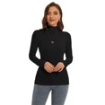 thumbnail image 4 of Women Long Sleeve Slim Fitted Based Layer Lightweight Active Shirt Pullover Tops, 4 of 6