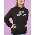 thumbnail image 2 of Good Morning W Daisies Hoodie Women -Image by Shutterstock, Female Medium, 2 of 4