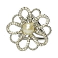 thumbnail image 4 of Minnieouse Bufanda Anillo Bufandas elegantes Hebilla con diamantes de imitación Abrazadera para envolver estilo Heronsbill Regalos para mujeres plata 5Conjunto, 4 of 6