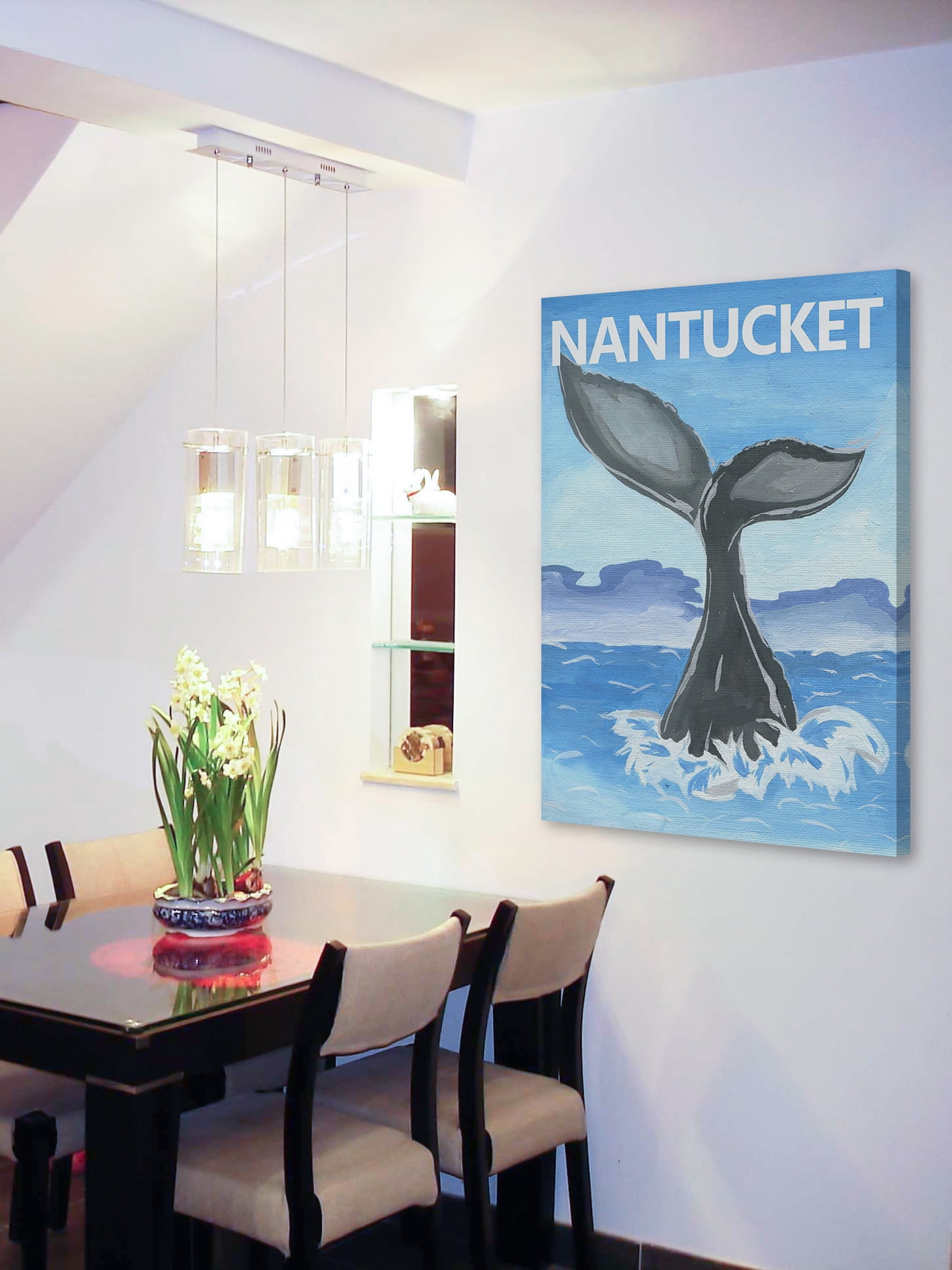 "Whale's Tale" Painting Print on Wrapped Canvas