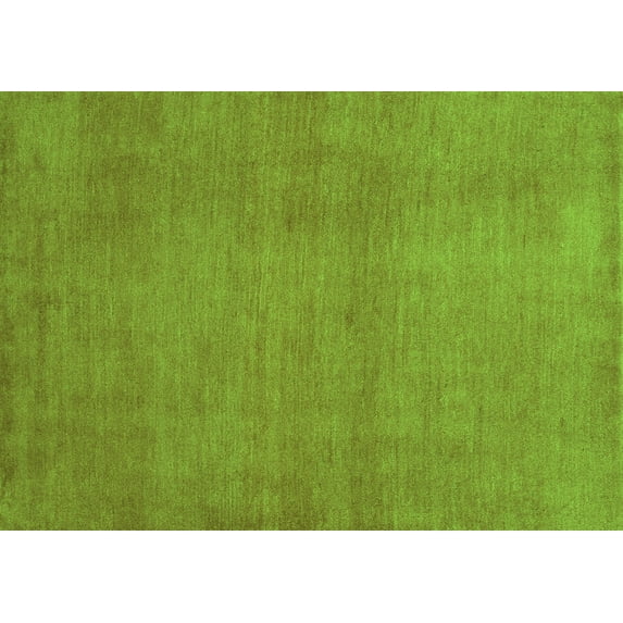 Ahgly Company Indoor Rectangle Abstract Green Contemporary Area Rugs, 8' x 12'