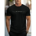 thumbnail image 1 of [Casual Crew Neck Men's T-shirt] And Will Love You Graphic Print Men's Creative Top, Casual Short Sleeve Crew Neck T-shirt, Men's Clothing For Summer Outdoor, 1 of 6