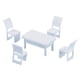 thumbnail image 4 of 2X 1/75 OO escala miniaturas muebles silla mesa modelo DIY arena mesa escena 2 piezas, 4 of 8