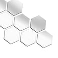 thumbnail image 3 of 12 piezas de espejo geométrico espejo arte extraíble DIY hogar decorativo 3D acrílico espejo de pared para 70x40mm perfecl adhesivo de pared hexagonal espejo, 3 of 8
