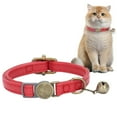 thumbnail image 2 of Barhoo Retro Style Leather Cat Collar with Clasp Design Vintage Pet Collar for Cats Puppies Adjustable Durable Wear-Resistant Buckle Closure Classic Look 1 Collar, 2 of 9