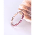 thumbnail image 4 of HeartsAndYou 1.2ct Natural Pink Ruby Wedding Band Twisted Infinity 100% 14k SOLID Rose Gold, 4 of 9