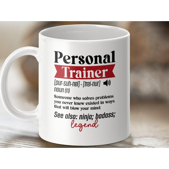 Funny Personal Trainer Definition Mug: Inspirational Fitness Gift