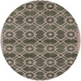 thumbnail image 1 of Ahgly Company Indoor Round Mid-Century Modern Coffee Brown Oriental Area Rugs, 8' Round, 1 of 6