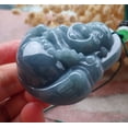 thumbnail image 5 of Certified Green Burma 100% Natural A Jade jadeite pendant Happy Buddha God Necklace 658485 TN, 5 of 11