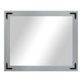 thumbnail image 2 of Rayne Ozark Hardwood Red Oak Mirror Wall Mirror 42"x33" Leaning Floor Mirror Gray With Decorative Corner Brackets, 2 of 4