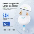 thumbnail image 5 of Chosgo K419 Rechargeable CIC Hearing Aids for Seniors with Noise Cancelling, Digital Hearing Amplifiers with 12-Channel, Mini Personal Sound Amplifier for Ear with Portable Charging Case(Beige), 5 of 8