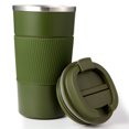 thumbnail image 1 of Taza de café de acero inoxidable 304, botella de agua antideslizante de silicona, taza térmica para regalo de escuela, viajes, hogar y oficina, 1 of 5