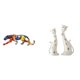 thumbnail image 1 of Figura decorativa de gato caminando, escultura de cerámica y resina con diseño abstracto. Ideal para sala de estar, oficina en casa o dormitorio., 1 of 8