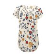 thumbnail image 6 of Aloohaidyvio Womens Summer Tops Womens Tops Dressy Casual Short Sleeve Shirts Summer Loose Trendy Pleated Tunic Blouses, 6 of 6