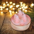 thumbnail image 6 of Harlier Christmas Decorations Indoor, Christmas Tree Cedar Forest Candles, Farmhouse Rustic Xmas Decor for Party Room Table Decor, Xmas Gifts for Women Girls Holiday Birthday (Pink), 6 of 7