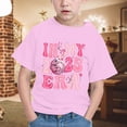 thumbnail image 5 of Godom Girls' Short Sleeve Shirts Girls Cotton Crew Neck Shirt Cute Print Summer Blouse for Girls Tee Tops, 5 of 6