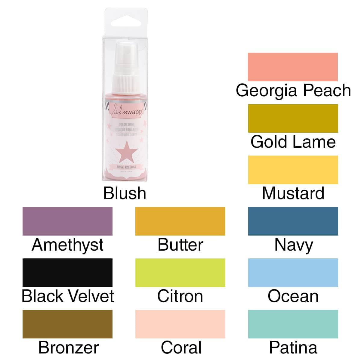 Heidi Swapp Color Shine Spritz 2oz-Butter, Pk 2, Heidi Swapp