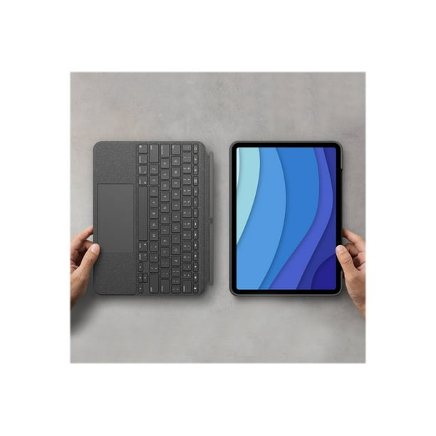 Logitech Combo Touch for iPad Pro 11-inch (1st, 2nd, 3rd and 4th gen) -  Keyboard and folio case - with trackpad - backlit - Apple Smart connector -  