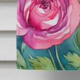 thumbnail image 5 of Ranunculus in Watercolor House Flag 28 in x 40 in, 5 of 7