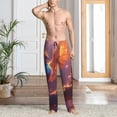 thumbnail image 4 of Salouo Fantasy Bird Illustration Print Pajama Pants for Men, Lounge Pants Elastic Waistband Casual Men's sleepwear Loungewear Sleep Pajama Pant -XX-Large, 4 of 7