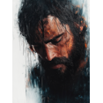 thumbnail image 1 of Qisvanset Framed Canvas Wall Art 12x16 Inch Brokenhearted Comfort Biblical Jesus Home Wall Art, 1 of 5