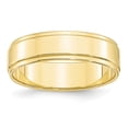 thumbnail image 1 of 10KY 6mm Flat with Step Edge Band Size 11 Size 11, 1 of 3