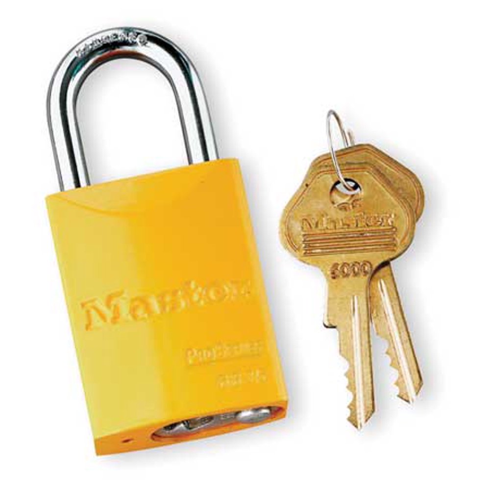 Lockout Padlock, KA, Yellow, 17/8H MASTER LOCK