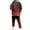 Red, variant on Men's Tracksuits 2 Piece Outfit Long Sleeve Pullover Sweatshirt Jogging Athletic Hoodies Gradient Sports Workout Suits