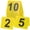 Yellow, variant on 10pcs Evidence Markers Crime Scene Yellow Signage for Decorations Table Number Cards Detective Party Supplies