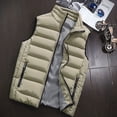 thumbnail image 3 of Ropa de marca, chaleco acolchado de algodón de talla grande para hombre, chaleco para hombre, chaqueta para hombre, chaleco sin mangas, abrigos ajustados informales de moda de invierno, 3 of 5