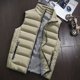 thumbnail image 3 of Ropa de marca, chaleco acolchado de algodón de talla grande para hombre, chaleco para hombre, chaqueta para hombre, chaleco sin mangas, abrigos ajustados informales de moda de invierno, 3 of 5